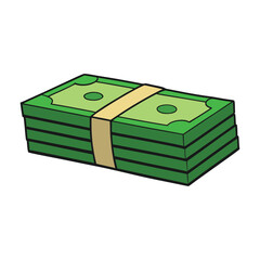 A neat stack of money symbolizing wealth, success, and financial security. Perfect for themes of savings, investment, business profit, or economic growth.
