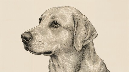drawing style of dog