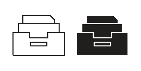 Archive icon simple flat trend modern graphic design abstract logotype