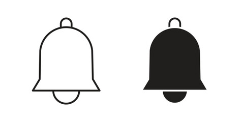 Bell icon simple flat trend modern graphic design abstract logotype
