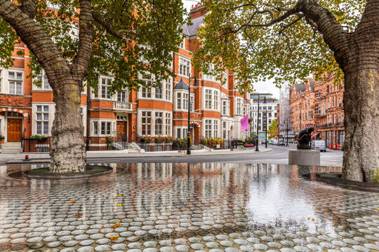Carlos Place, a historic street with great landmarks, quiet charm, and good transport links, in the Mayfair district of City of Westminster. Shot 21 October 2025.
