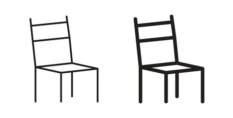 Chair icon simple flat trend modern graphic design abstract logotype