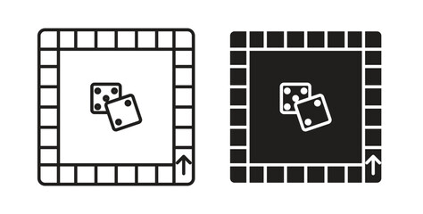 Game board icon simple flat trend modern graphic design abstract logotype