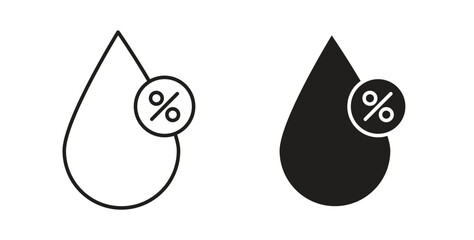 Humidity icon simple flat trend modern graphic design abstract logotype