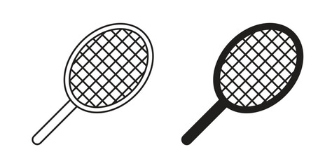 Racquet icon simple flat trend modern graphic design abstract logotype