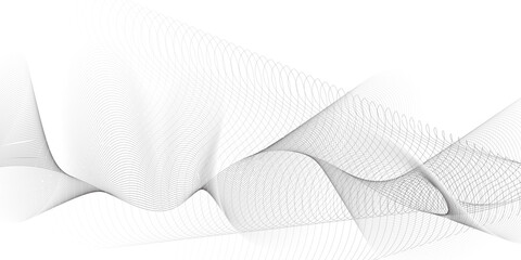 Abstract vector background with wavy lines. abstract soft wave lines dynamic flowing gray light isolated background. Energy technology concept modern backdrop created using blend tool smooth stripe.	