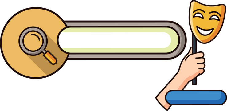 Creative Content Strategy and Research: Performing Arts Search with Optimism, and Discovery for Online Theatre, Marketing, Social Media, Education, and Business - Fun Graphic Resource, Cartoon Illustr