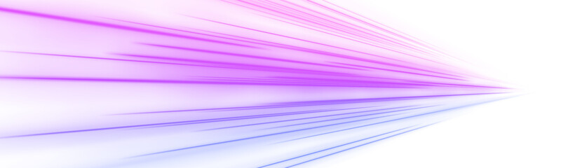 Light trail wave, fire path trace line, car lights, optic fiber and incandescence curve twirl. Abstract background in blue and purple neon glow colors. PNG © Ole moda