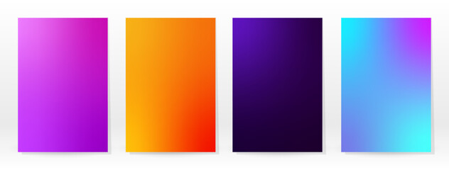 set of colorful banners