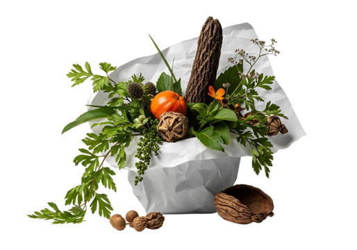 Autumnal Still Life A Seasonal Arrangement of Natural Elements.