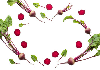 Beetroot Heart A Vibrant and Healthy Vegetable Arrangement.