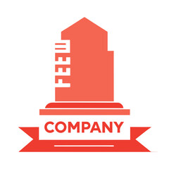 vector illustration of modern building