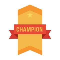 Victory Celebration Trophy Cup Success Achievement Vector Illustration