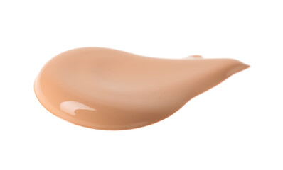 Sample of foundation isolated on white. Cosmetic product