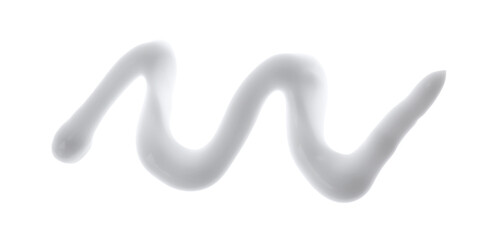 Sample of cream isolated on white. Cosmetic product