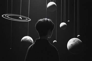 A dream where the planets align to guide someone toward their destiny  