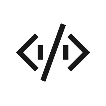 Code icon for modern digital concept and design