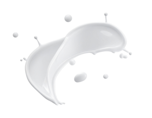  Fresh Cream Liquid Splash – Artistic Beverage Presentation PNG