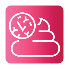 Stool good black line icon for digital and print projects.