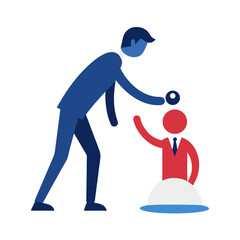 HR Manager Picking Best Candidate Recruitment Selection Process Vector Illustration