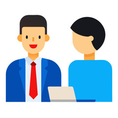 Job Interview Successful Candidate Employment Recruitment Selection Vector Illustration