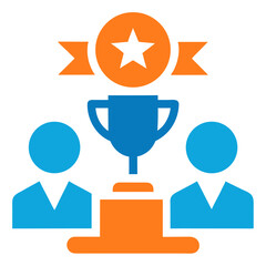 Recognition Excellence Winner Icon Achievement Success Medal Vector Illustration