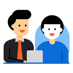 Successful Job Interview Employment Recruitment Candidate Selection Vector Illustration