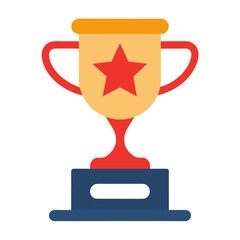 Trophy Icon Victory Reward Achievement Success Winner Vector Illustration