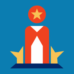 Top Performer Recognition Success Excellence Achievement Award Vector Illustration