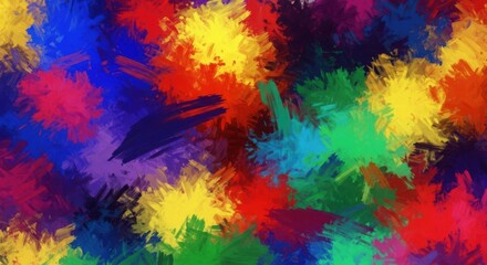 Fototapeta premium A vibrant display of in an abstract painting a textured brushstroke style