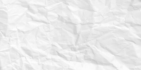 Crumpled white paper sheet texture
