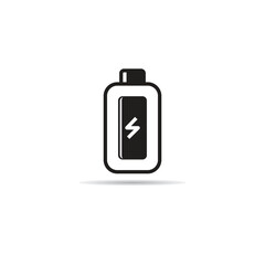 Obraz premium battery icon on white background vector illustration