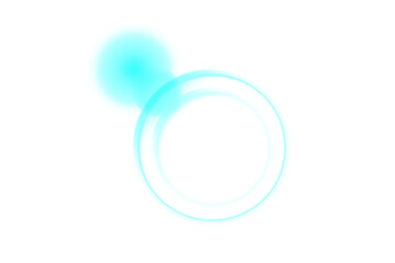 Abstract Optical Flare and Glare Overlay for Transparent Backgrounds