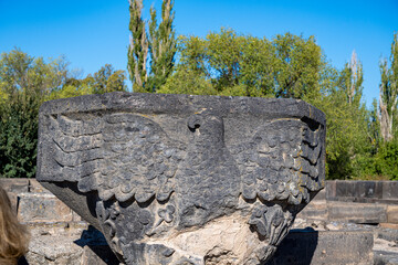 Ruines de la cath&eacute;drale de Zvartnots en Armenie