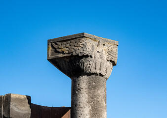 Ruines de la cath&eacute;drale de Zvartnots en Armenie