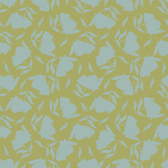 Exotic hand drawn flowers, seamless patterns with floral for fabric, textiles, clothing, wrapping paper, cover, banner, home decor, abstract backgrounds. Vector illustration.