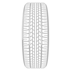 Car Tire Illustration