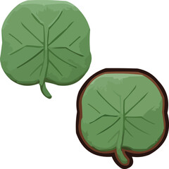 Single green leaf conveys freshness and nature