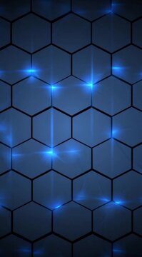 Blue hexagonal pattern texture vector illustration of an abstract seamless honeycomb grid background for technology design or modern geometric wallpaper