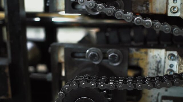 Sprocket tension closeup, Inspecting chain tension and sprocket wear