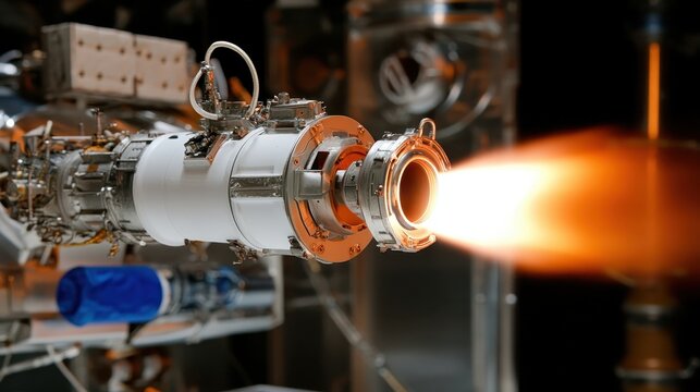 Miniature Propulsion System With Focused Exhaust Plume Blazing