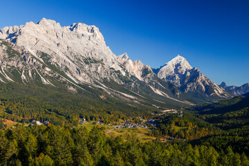 Alpine landscape of Sorapis Group, Dolomites, Italy, Europe
