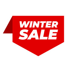 A vibrant banner proclaims WINTER SALE, signaling opportunities for great bargains during the winter shopping season.