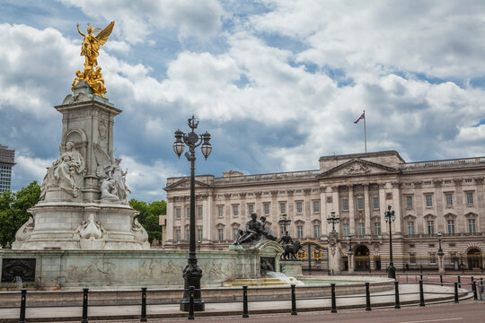 Buckingham Palace in London. One of the residences of the King and Queen of the United Kingdom.