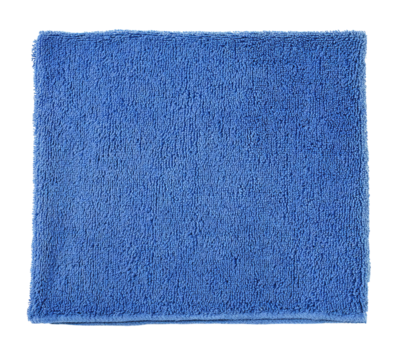 Blue Microfiber Towel isolated on a transparent background