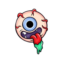 Creepy One Eye Monster Character Design