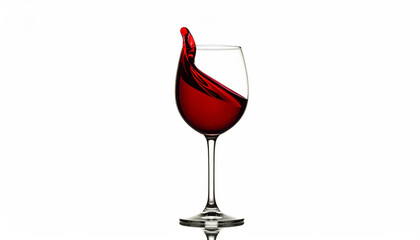 Flowing Red Wine in Mid-Air