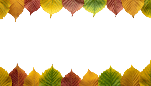 autumn leaves border