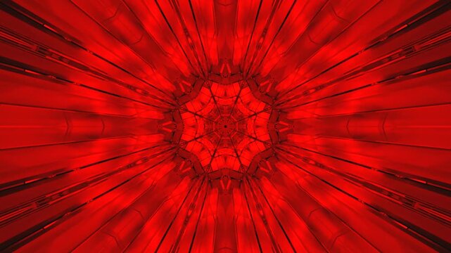 Tunnel video vj loop screensaver provides a seamless visual experience in vibrant red hues