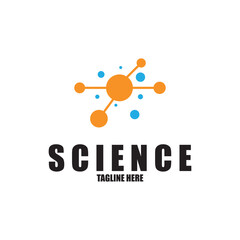 Molecule vector illustration design